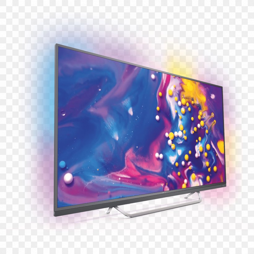 LED-backlit LCD Smart TV 4K Resolution Philips Ambilight, PNG, 1680x1680px, 4k Resolution, Ledbacklit Lcd, Ambilight, Android, Android Tv Download Free