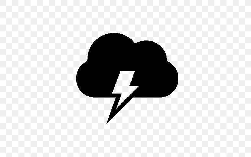 Logo Lightning Thunder, PNG, 512x512px, Logo, Black And White, Cloud, Computer, Electricity Download Free
