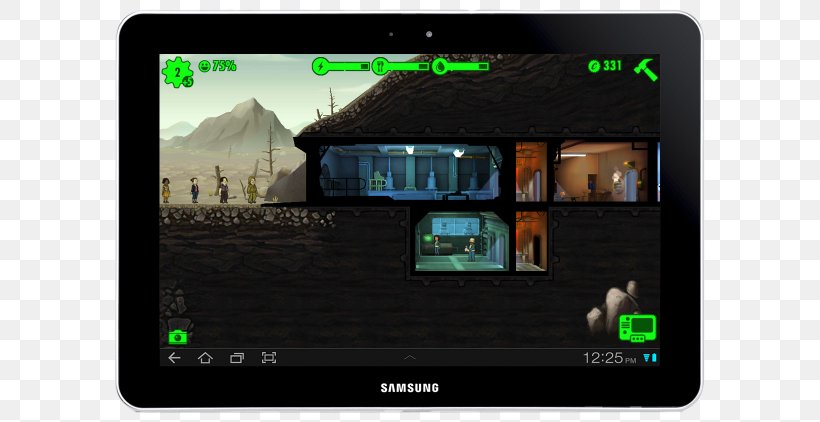 Fallout Shelter Bethesda Softworks Video Game GamingShogun Computer, PNG, 750x422px, Fallout Shelter, App Store, Bethesda Softworks, Computer, Display Device Download Free