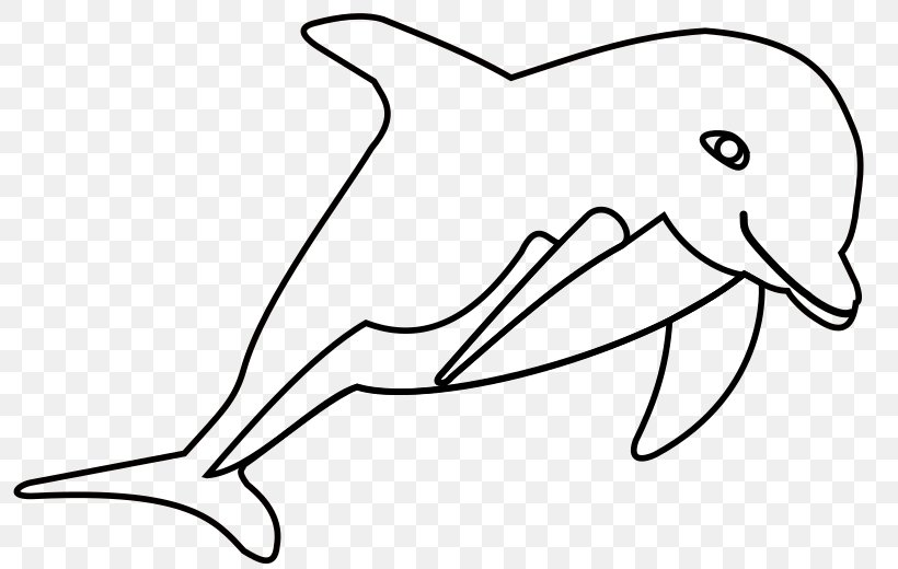 Oceanic Dolphin Clip Art, PNG, 800x520px, Dolphin, Beak, Black And White, Cetacea, Coloring Book Download Free