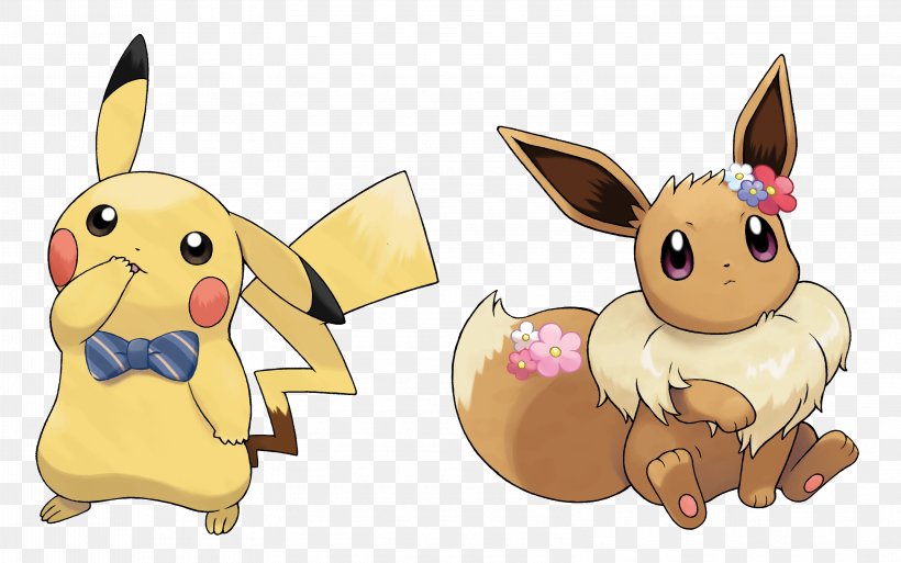 Pokémon: Let's Go, Pikachu! And Let's Go, Eevee! Nintendo Switch Kanto, PNG, 3206x2008px, Pikachu, Carnivoran, Cartoon, Dog Like Mammal, Domestic Rabbit Download Free