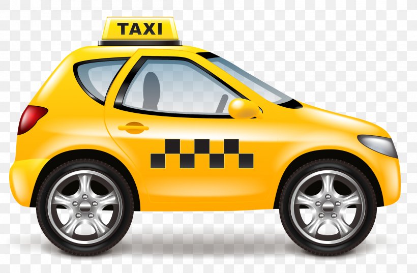 Taxi Royalty-free Yellow Cab Illustration, PNG, 2417x1584px, Taxi, Automotive Design, Automotive Exterior, Brand, Car Download Free