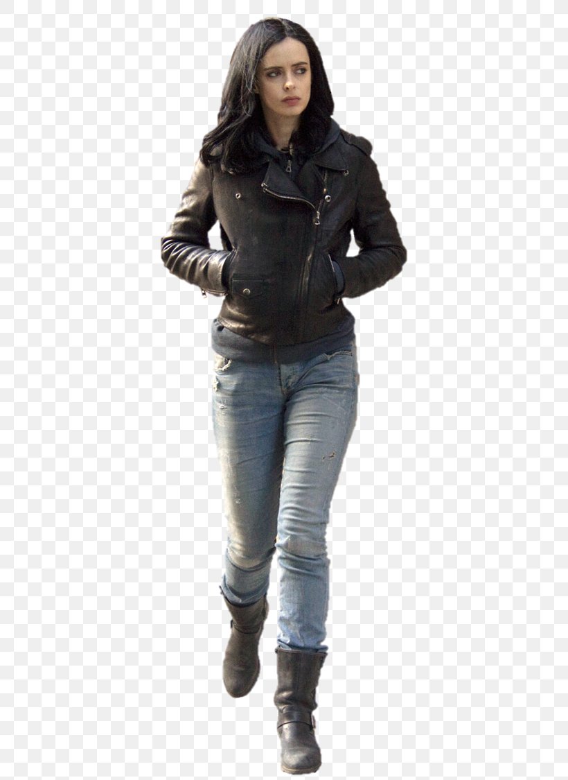 Krysten Ritter Jessica Jones Female Leather Jacket Character, PNG,  369x1125px, Watercolor, Cartoon, Flower, Frame, Heart Download