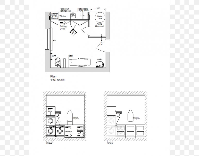Laundry Room .dwg Computer-aided Design, PNG, 645x645px, Laundry Room, Area, Artwork, Bedroom, Black And White Download Free