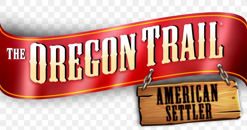 The Oregon Trail Label Logo Banner, PNG, 1694x896px, Oregon Trail, Advertising, Banner, Brand, Label Download Free