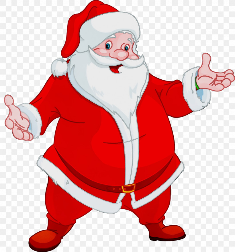 Santa Claus, PNG, 1492x1600px, Watercolor, Cartoon, Christmas, Paint, Santa Claus Download Free