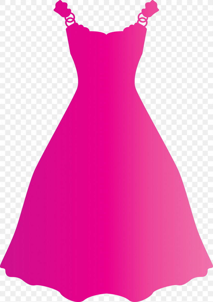 Dress Clothing Day Dress Pink Cocktail Dress, PNG, 2117x3000px, Watercolor Dress, Aline, Bridal Party Dress, Clothing, Cocktail Dress Download Free