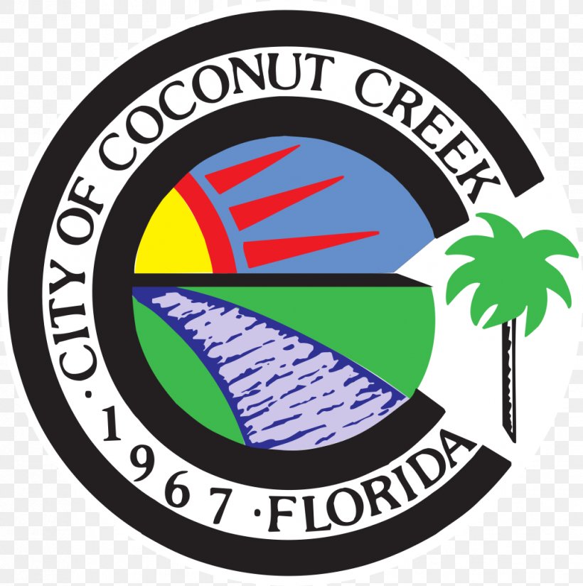 Coconut Creek Pompano Beach Margate Fort Lauderdale Davie, PNG, 1019x1025px, Coconut Creek, Badge, Brand, Broward County, City Download Free