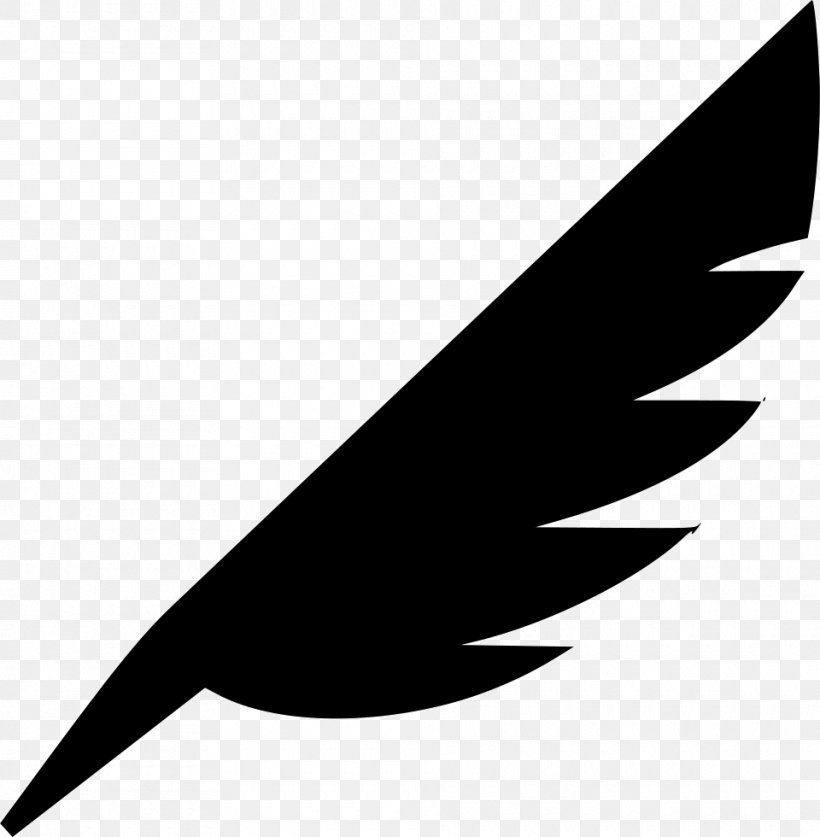 Feather Quill Bird Clip Art, PNG, 960x980px, Feather, Beak, Bird, Black, Black And White Download Free