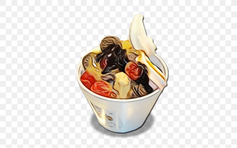 Junk Food Cartoon, PNG, 512x512px, Sundae, Cream, Cuisine, Dairy, Dame Blanche Download Free