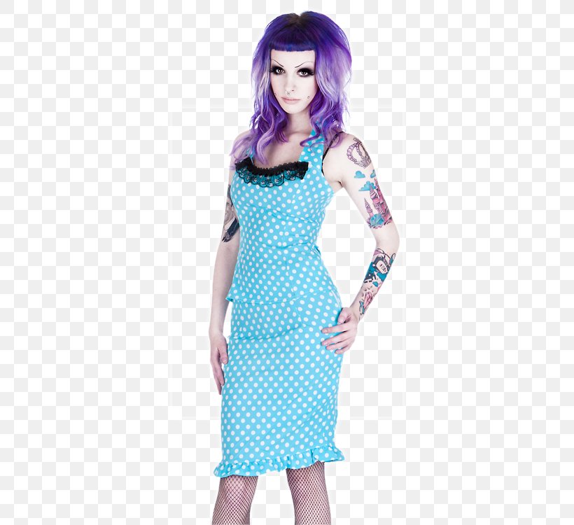 Polka Dot Fashion Costume Dress, PNG, 500x750px, Polka Dot, Aqua, Clothing, Costume, Day Dress Download Free