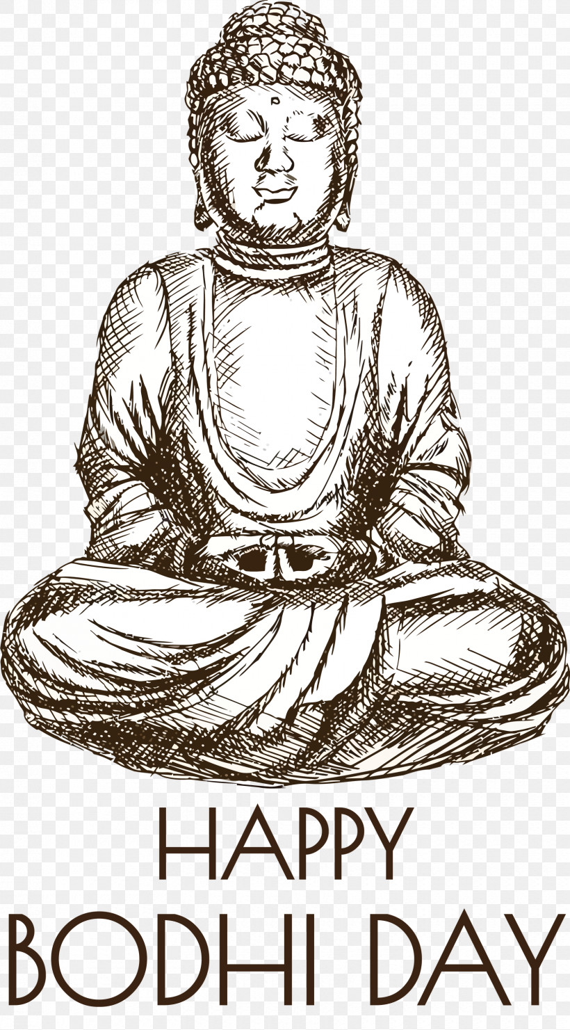 Bodhi Day Buddhist Holiday Bodhi, PNG, 1660x3000px, Bodhi Day, Bodhi, Drawing, Gautama Buddha Download Free
