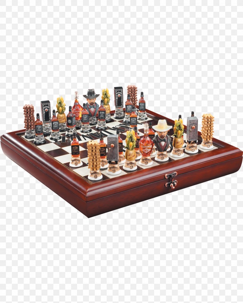 Jack Daniel's Chess Set Tennessee Whiskey Jack Daniel's Chess Set Chess Piece, PNG, 1600x2000px, Chess, Bishop, Board Game, Bottle, Chess Piece Download Free