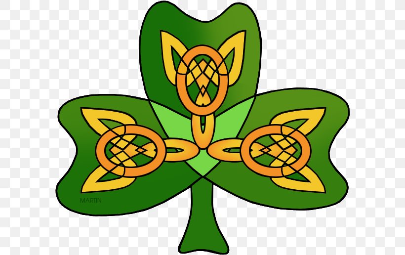 Shamrock Clip Art Saint Patrick's Day Portable Network Graphics Image, PNG, 598x516px, Shamrock, Celtic Knot, Celts, Fourleaf Clover, Green Download Free