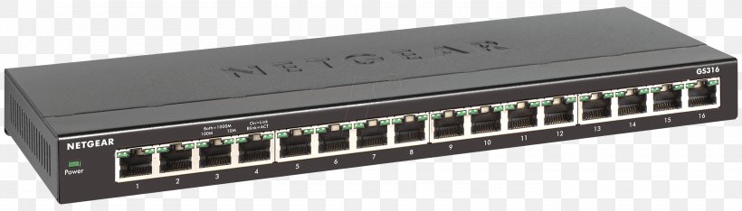 Gigabit Ethernet Network Switch Netgear Router, PNG, 2760x789px, Gigabit Ethernet, Audio Receiver, Computer Network, Electronic Device, Electronics Accessory Download Free