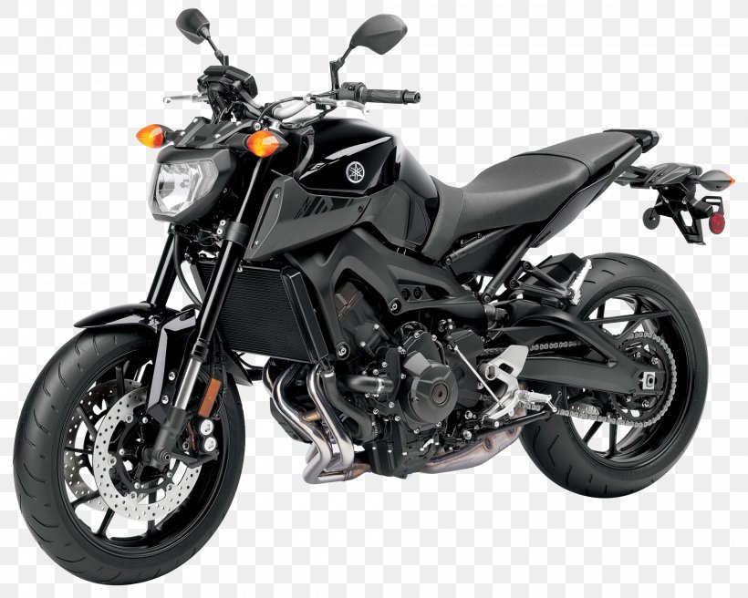 Yamaha Motor Company Yamaha FZ-09 Motorcycle Yamaha FZX750 Straight-three Engine, PNG, 2000x1601px, Yamaha Motor Company, Automotive Exhaust, Automotive Exterior, Automotive Tire, Automotive Wheel System Download Free