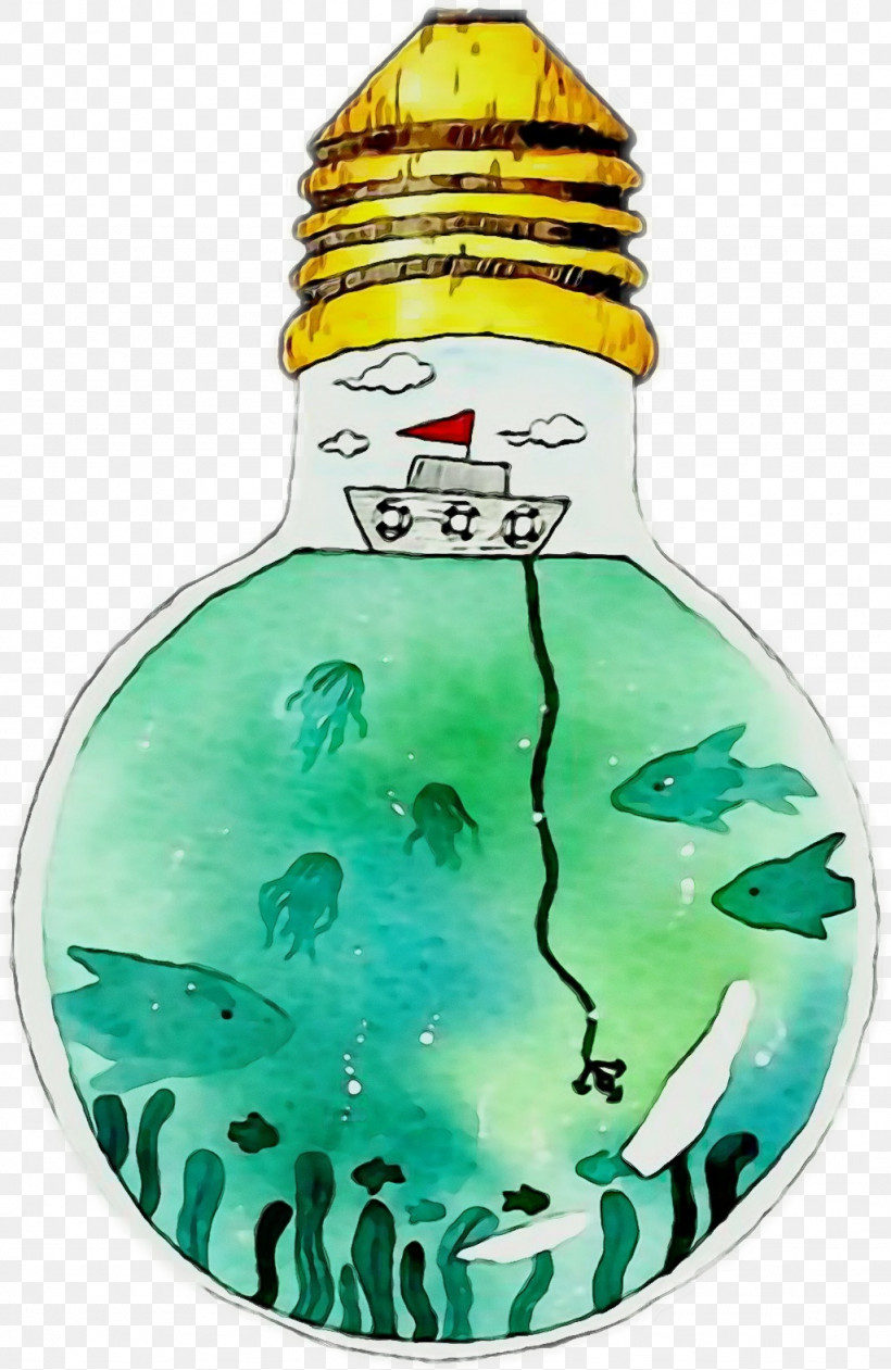 Green Water Holiday Ornament Liquid Bottle, PNG, 1024x1575px, Watercolor, Bottle, Glass, Green, Holiday Ornament Download Free