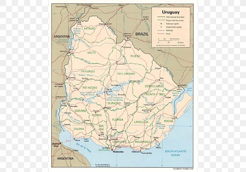 Uruguay Mapa Polityczna Atlas Country, PNG, 858x600px, Uruguay, Administrative Division, Area, Atlas, Brazil Download Free