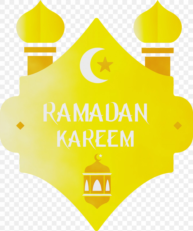 Yellow Logo Font Label, PNG, 2501x2999px, Ramadan Mubarak, Label, Logo, Paint, Ramadan Kareem Download Free