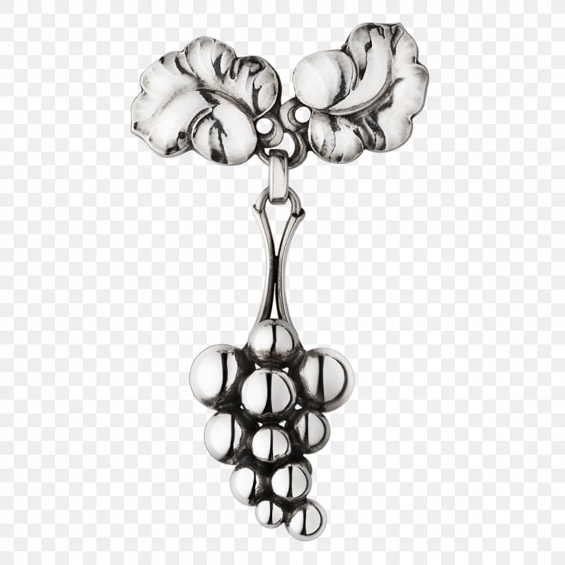 Brooch Earring Silver Jewellery Charms & Pendants, PNG, 1200x1200px, Brooch, Black And White, Body Jewellery, Body Jewelry, Bracelet Download Free