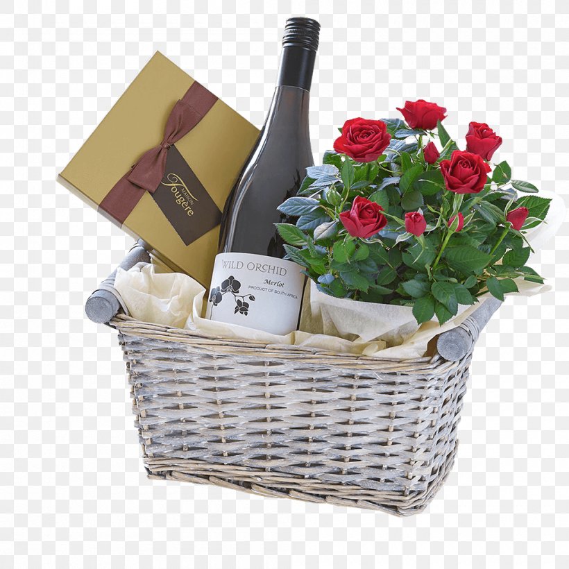 Food Gift Baskets Wine Rosé Flower, PNG, 1000x1000px, Food Gift Baskets, Basket, Cut Flowers, Floristry, Flower Download Free