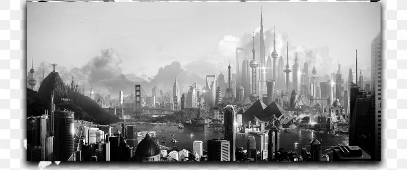 Civilization V Digital Art Video Games Concept Art, PNG, 1204x505px, Civilization V, Art, Black And White, City, Civilization Download Free