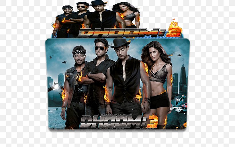Dhoom Film Poster Film Poster Bollywood, PNG, 512x512px, Dhoom, Aamir Khan, Abhishek Bachchan, Album Cover, Bollywood Download Free