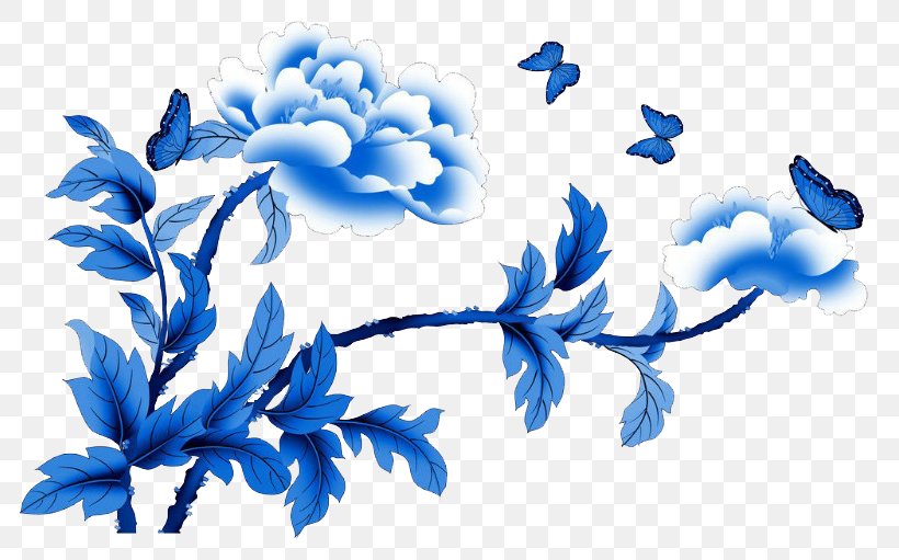 Jingdezhen Blue And White Pottery Motif Clip Art, PNG, 800x511px, Jingdezhen, Art, Blue, Blue And White Pottery, Branch Download Free