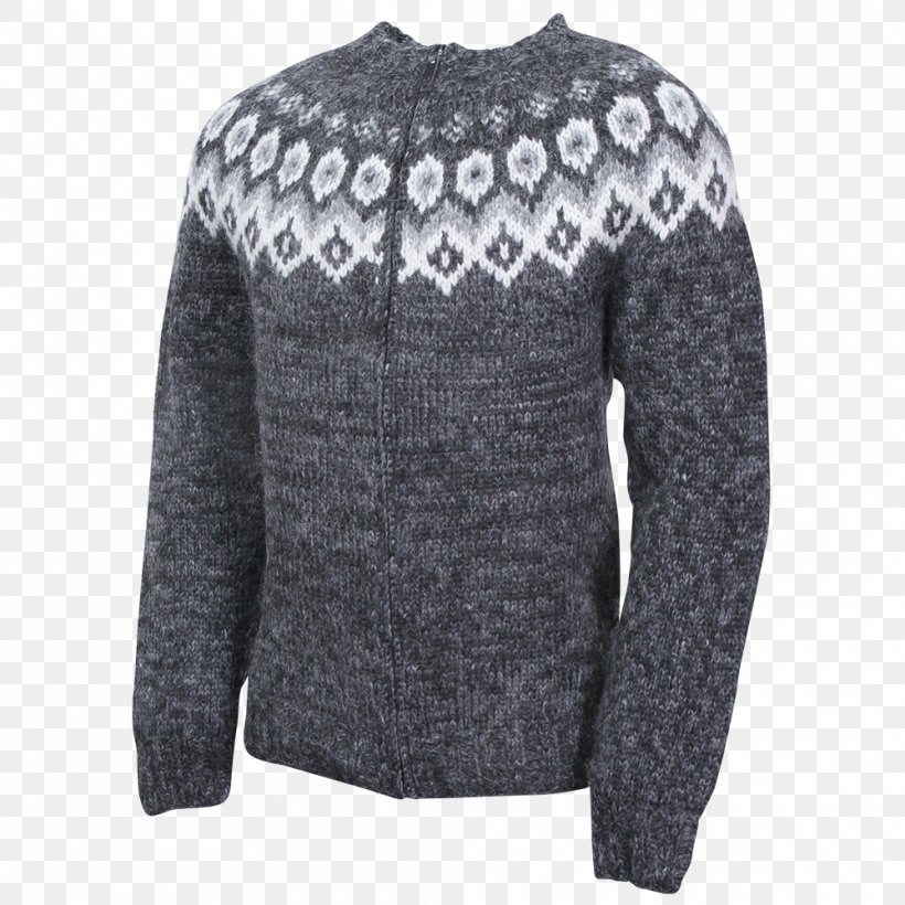 Cardigan Sweater Lopapeysa Wool Aran Jumper, PNG, 1000x1000px, Cardigan, Aran Jumper, Black, Jacket, Knitting Download Free