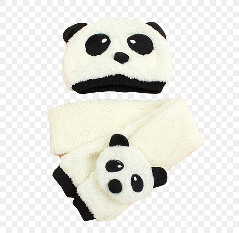 Giant Panda Hat Scarf Winter Foulard, PNG, 800x800px, Giant Panda, Beanie, Bear, Boy, Cap Download Free