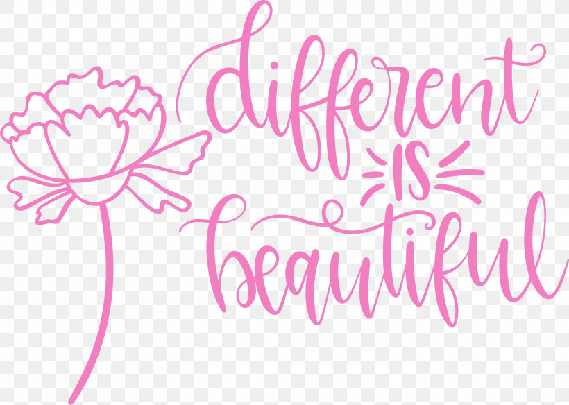 Different Is Beautiful Womens Day, PNG, 2999x2137px, Womens Day, Calligraphy, Flower, Geometry, Line Download Free
