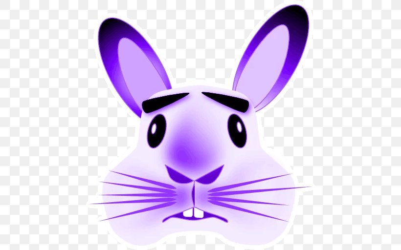 Domestic Rabbit Sticker Telegram Clip Art Dog, PNG, 512x512px, Domestic Rabbit, Animal, Cat, Dog, Easter Bunny Download Free