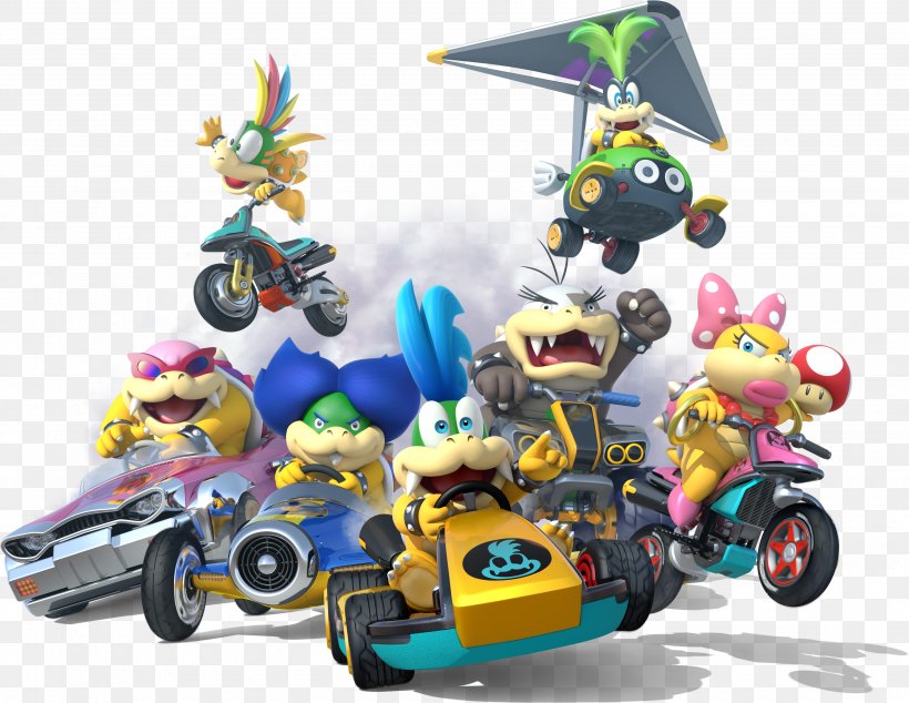 Mario Kart 8 Bowser Luigi Princess Peach, PNG, 3500x2708px, Mario Kart 8, Bowser, Bowser Jr, Car, Koopa Troopa Download Free