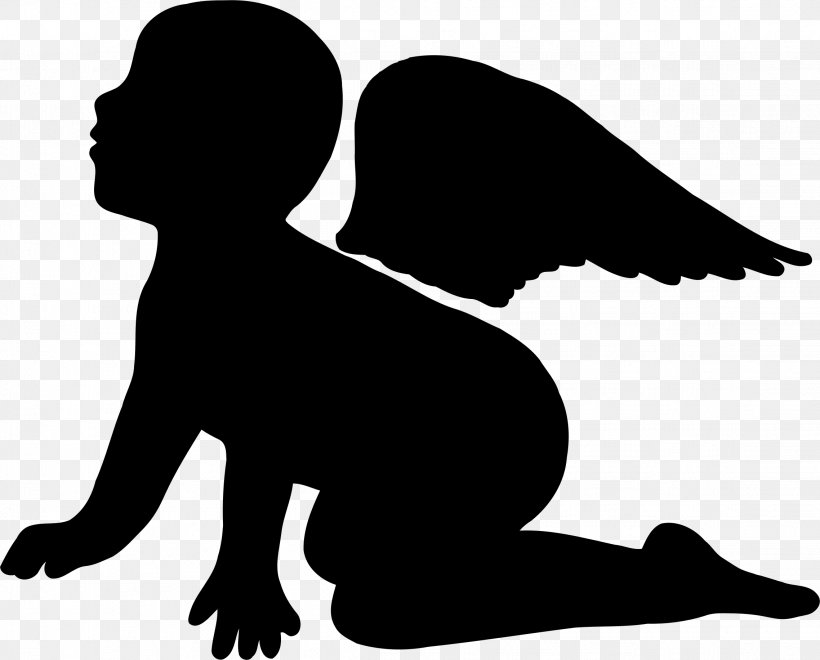 Cherub Silhouette Drawing Angel, PNG, 2276x1832px, Cherub, Angel, Black, Black And White, Cupid Download Free