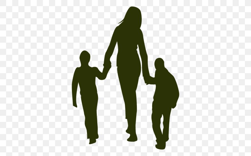 Child Silhouette Mother, PNG, 512x512px, Child, Baby Transport, Cartoon, Communication, Hand Download Free