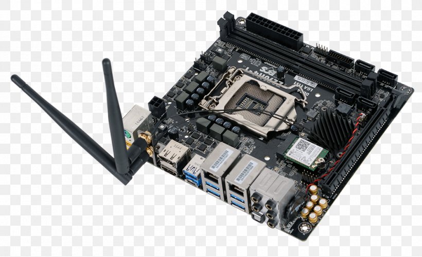 Intel Motherboard Mini-ITX LGA 1151 Elitegroup Computer Systems, PNG, 1000x611px, Intel, Asus Prime Z270a, Central Processing Unit, Computer, Computer Component Download Free