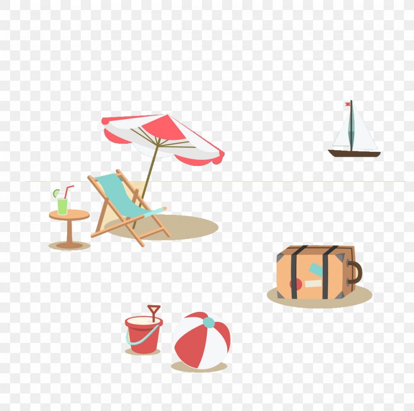 Beach Adobe Illustrator, PNG, 1024x1018px, Beach, Flat Design, Strandkorb, Vacation Download Free