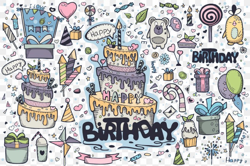 Birthday Cartoons, PNG, 1000x665px, Birthday Cake, Art, Birthday, Cake, Cartoon Download Free