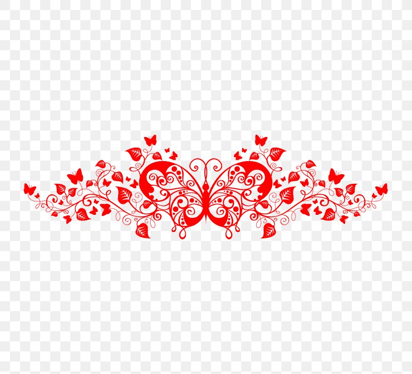 Butterfly Flower Pattern, PNG, 745x745px, Watercolor, Cartoon, Flower, Frame, Heart Download Free