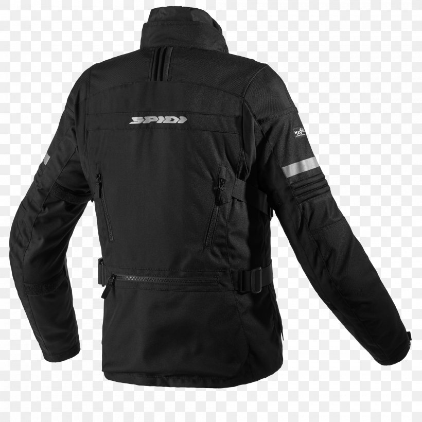 Leather Jacket Coat Clothing Spidi Modular, PNG, 2000x2000px, Jacket, Black, Clothing, Coat, Hood Download Free