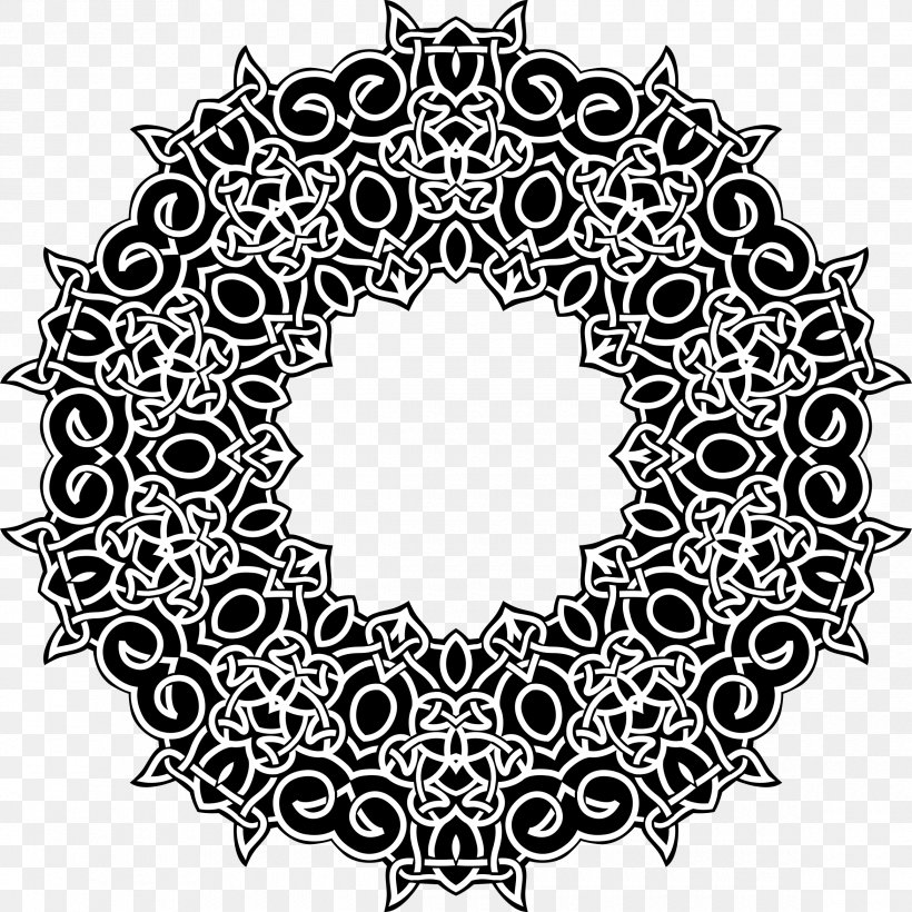 Prophet Islamic Art Celtic Knot, PNG, 2340x2340px, Prophet, Black And White, Celtic Knot, Decor, Decorative Arts Download Free