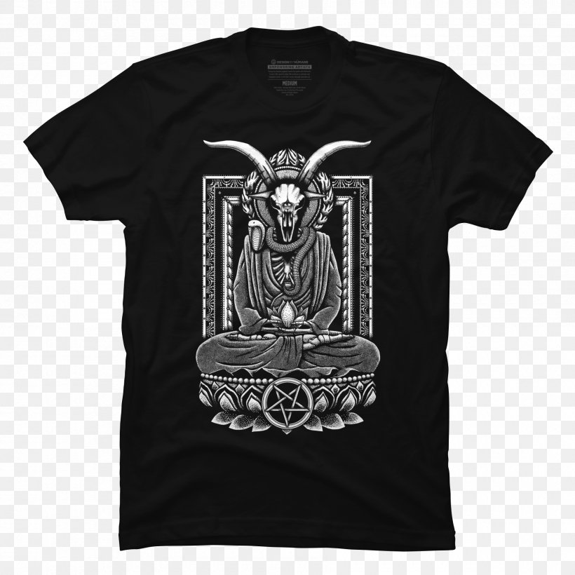 T-shirt Baphomet Clothing Satanism, PNG, 1800x1800px, Tshirt, Active Shirt, Baphomet, Black, Brand Download Free