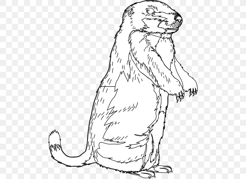 The Groundhog Clip Art Groundhog Day Openclipart, PNG, 498x598px, Groundhog, Animal Figure, Artwork, Beaver, Black And White Download Free
