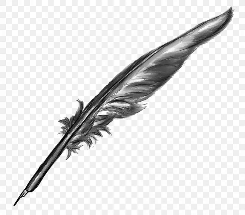 Quill Paper Inkwell Fountain Pen, PNG, 893x783px, Quill, Black And White, Dip Pen, Drawing, Feather Download Free
