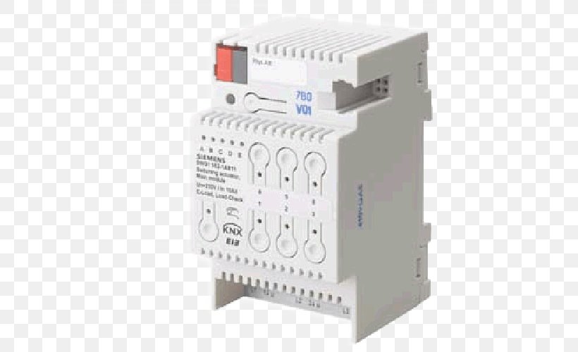 Actuator Electrical Switches Siemens Building Technologies KNX, PNG, 500x500px, Actuator, Automation, Circuit Breaker, Circuit Component, Control System Download Free