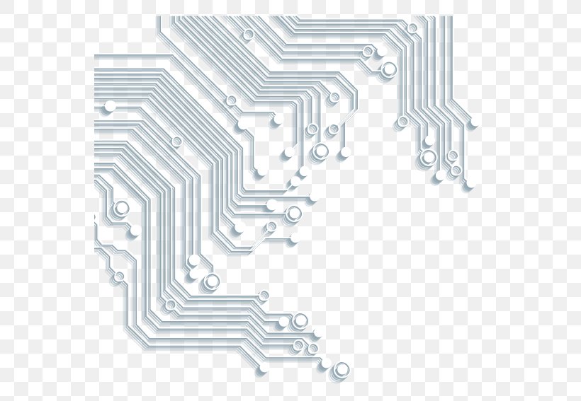 Printed Circuit Board, PNG, 567x567px, Printed Circuit Board, Area, Black And White, Computer Graphics, Electrical Network Download Free