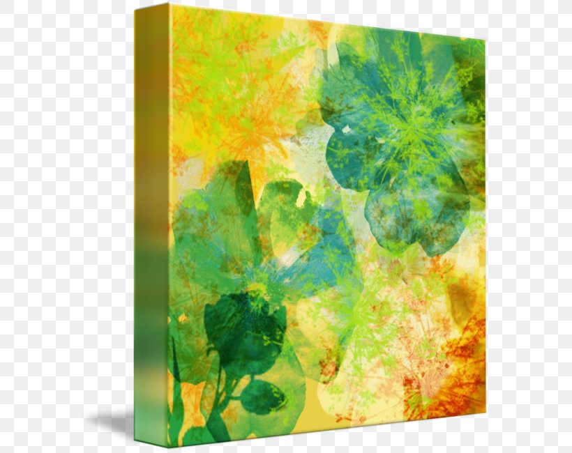 Acrylic Paint Modern Art Green Watercolor Painting, PNG, 589x650px, Acrylic Paint, Acrylic Resin, Art, Artwork, Flower Download Free