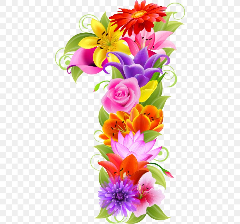 Floral Design Flower Number Clip Art, PNG, 445x767px, Floral Design, Art, Birthday, Cut Flowers, Dahlia Download Free