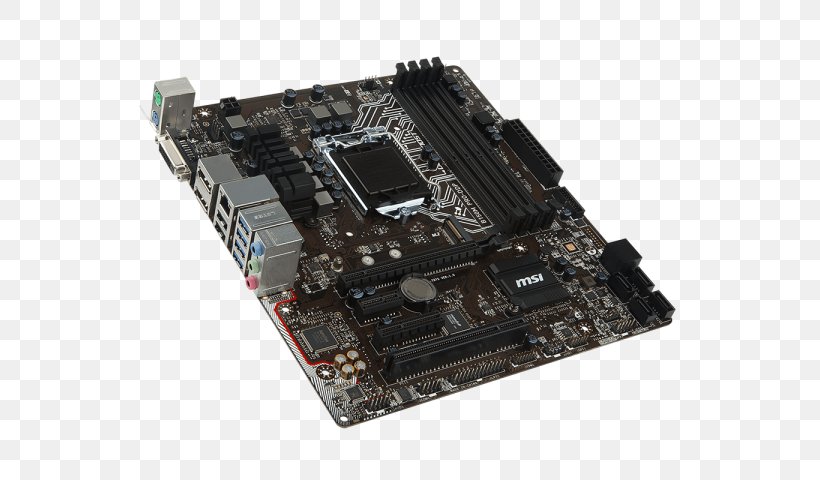 Intel LGA 1151 MSI H110M PRO-VD MicroATX, PNG, 600x480px, Intel, Atx, Computer Component, Computer Hardware, Cpu Download Free