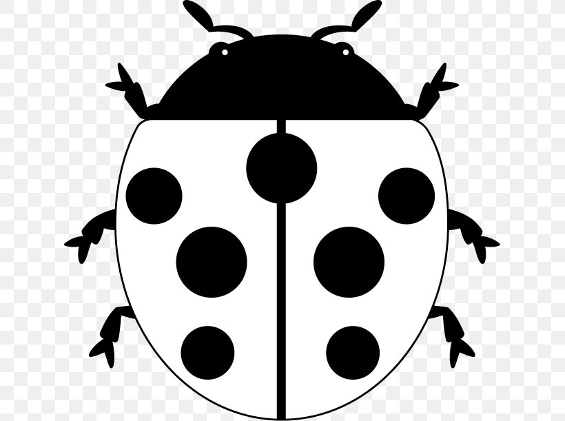 Ladybird Beetle Insect Clip Art, PNG, 633x611px, Ladybird Beetle, Artwork, Beetle, Black And White, Insect Download Free